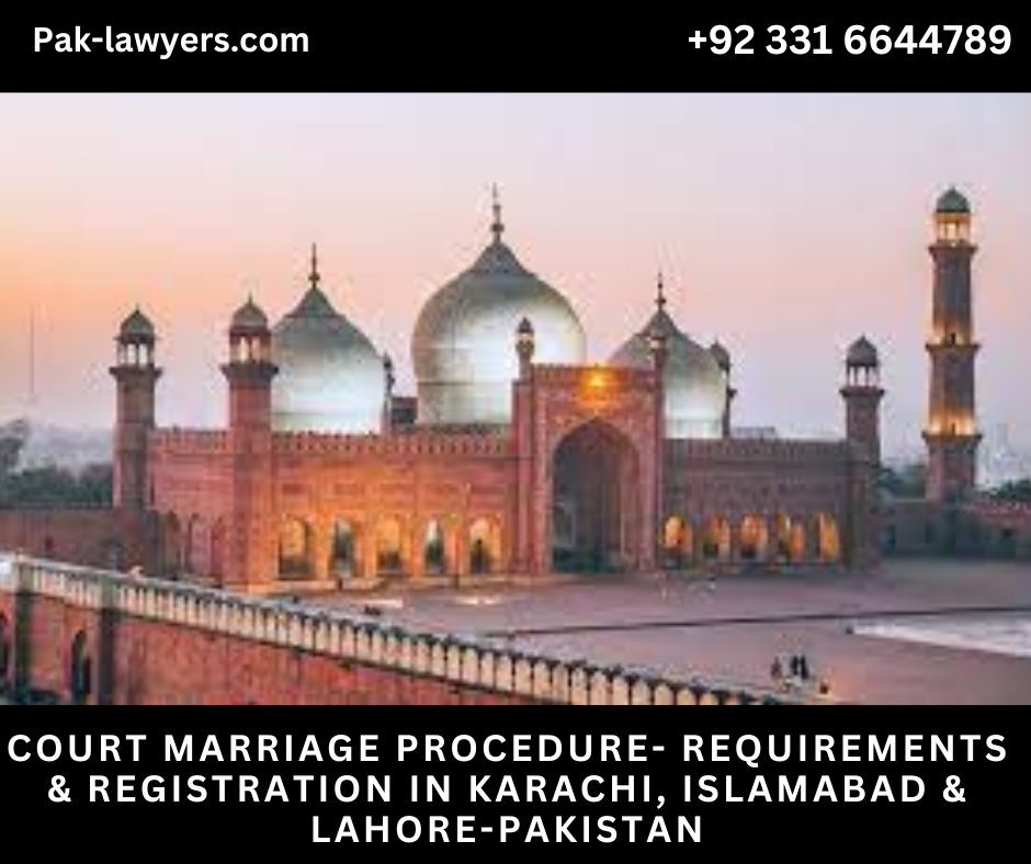 Court Marriage Procedure Lahore